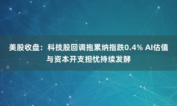 美股收盘：科技股回调拖累纳指跌0.4% AI估值与资本开支担忧持续发酵