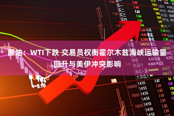 原油：WTI下跌 交易员权衡霍尔木兹海峡运输量回升与美伊冲突影响